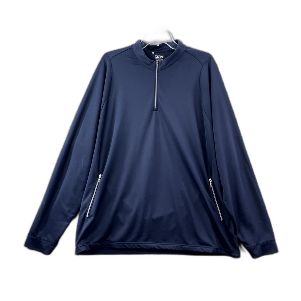 Adidas Climalite Golf Jacket Mens XL Quarter Zip Pullover Sportswear Athleisure